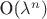 O(\lambda^n)