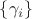 $\{\gamma_i\}$