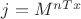 $j = {M^{nTx}}$ $j = {M^{nTx}}$