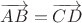$\overrightarrow{AB} = \overrightarrow{CD}$