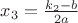 $x_3=\frac{k_2-b}{2a}$