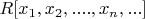 $R[x_1,x_2,....,x_n,...]$