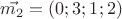 $\vec{m_2}=(0; 3; 1; 2)$