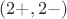 $(2+,2-)$ $(2+,2-)$