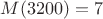 $M(3200)=7$