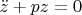 $\ddot z + pz=0$