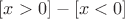 $[x>0] - [x<0]$