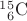 ${}^{15}_{\hphantom{0}6}\mathrm{C}$