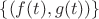 $\{(f(t),g(t))\}$