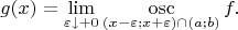 $$g(x)=\lim\limits_{\varepsilon\downarrow+0}\mathop{\rm osc}\limits_{(x-\varepsilon;x+\varepsilon)\cap(a;b)}f.$$