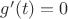$g'(t) = 0$