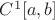 $C^1 [a,b]$