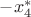 $-x_4^*$ $-x_4^*$