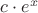 $c\cdot e^x$