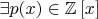 $\exists p(x) \in \mathbb{Z}\left[ x \right]$