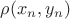 \rho (x_n, y_n)$ \rho (x_n, y_n)$