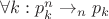 $\forall k: p_k^n \to_n p_k$