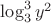 $\log_3^3{y^2}$