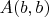 $A(b,b)$