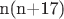 n(n+17)