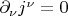 $\partial_\nu j^\nu=0$