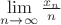 $\lim\limits_{n\to\infty}\frac{x_n}{n}$