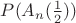 $P(A_n(\frac12))$