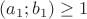 $(a_1;b_1)\ge1$