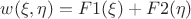 $w(\xi,\eta)=F1(\xi)+F2(\eta)$