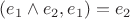 $(e_1\wedge e_2,e_1) = e_2$