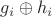 $g_{i}\oplus h_{i}$ $g_{i}\oplus h_{i}$