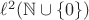 $\ell^2(\mathbb N \cup \{0\})$