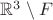 $\mathbb R^3\setminus F$