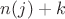 $n(j)+k$
