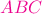 $\color{magenta}ABC$