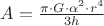 $A=\frac{\pi\cdot G \cdot \alpha^2\cdot r^4}{3h}$