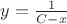 $y = \frac{1}{{C - x}}$