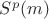$S^p(m)$