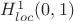 $H^1_{loc}(0,1)$