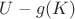 $U-g(K)$