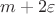 $m+2\varepsilon$