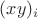 $(xy)_i$