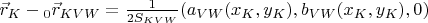 $\vec r_{K}-{}_{0}\vec r_{KVW}=\frac{1}{2S_{KVW}}(a_{VW}(x_{K},y_{K}),b_{VW}(x_{K},y_{K}),0)$