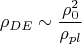 $$\rho_{DE} \sim \frac{\rho^2_{0}}{\rho_{pl}}$$