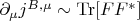 $\partial_\mu j^{B,\mu}\sim \operatorname{Tr}[F F^\ast]$