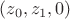 $(z_0,z_1,0)$