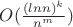 $O(\frac{(ln n)^k}{n^m})$