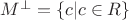 $M^{ \perp}=\left\lbrace c \vert c \in R \right\rbrace$
