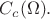 $C_c(\Omega).$