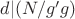 $ d | (N/g &minus; g)$